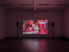 <p>Installation view, <em>Home from Home,</em> Film still from Ivana Mladenović: Turn Off the Lights, 2012, 71 Min. Photo: Fred Dott.</p>